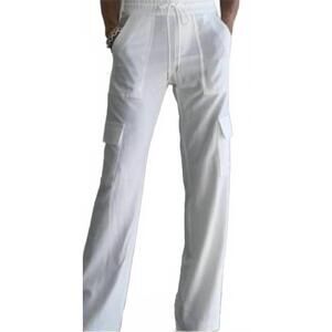 NEW BEVY FLOG sapir wide leg pants in white